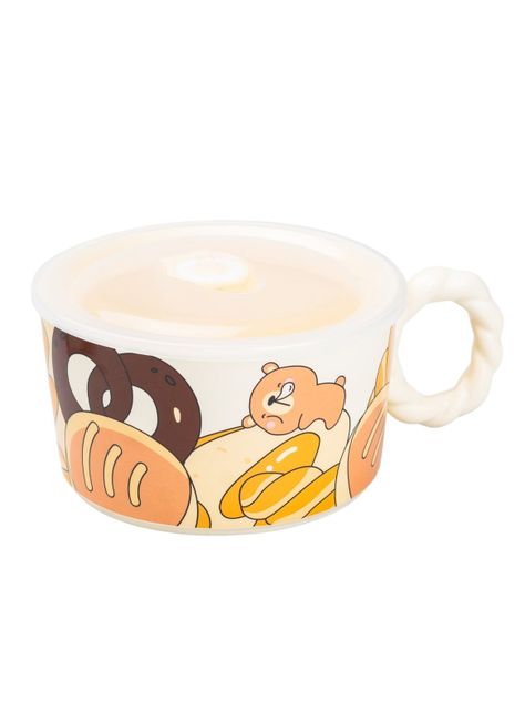 Tazón Caldo Cerámico con Tapa «Oso»-2