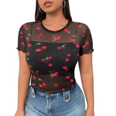 Blusa de Malla Cherry-0