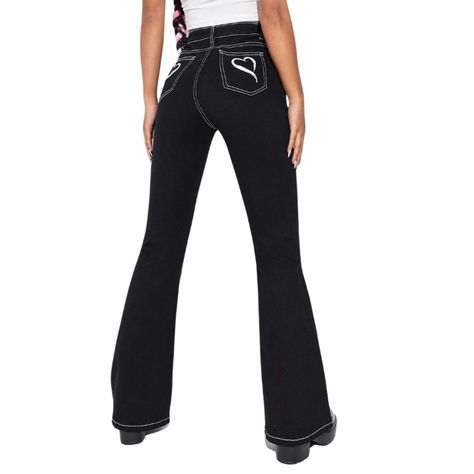 Jeans Estampado de Corazón-4