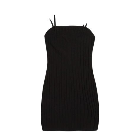 Vestido Negro Mini Bodycon Ajustado Con Tirantes Acanalados-4