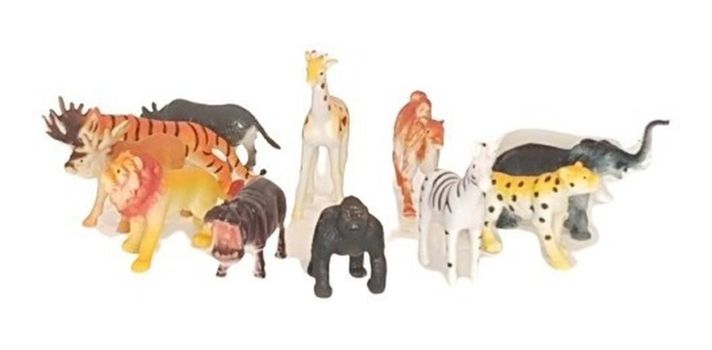 Figuras Set 12 Animales Selva Exclusivos Ii S-0