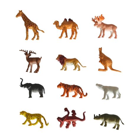 Juguetes Animales Selva 12 Figuras II S-0