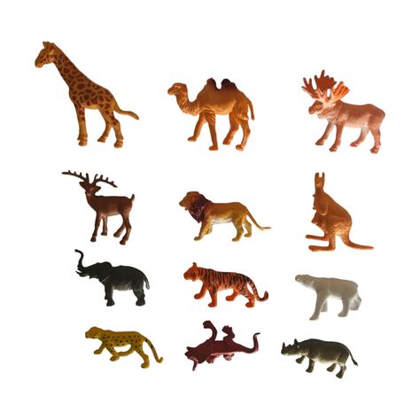 Juguetes Animales Selva 12 Figuras II S-3