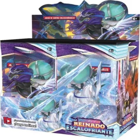 100 Cartas Pokemon (10 Sobres Al Azar) Reinado Escalofriante-1