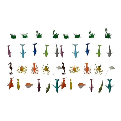 Animales del Mar 34 Figuras 8 Plantas-0