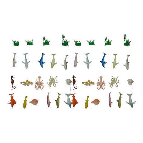 Animales del Mar 34 Figuras 8 Plantas-1