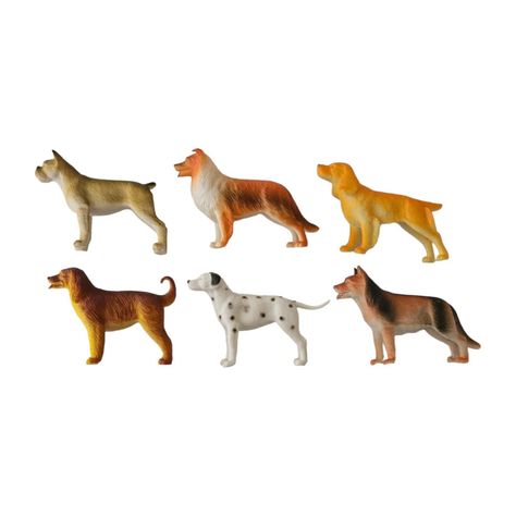 Juguetes Animales Perros 6 Figuras M-0