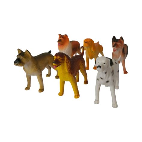 Juguetes Animales Perros 6 Figuras M-1