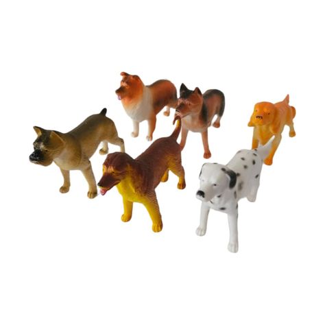 Juguetes Animales Perros 6 Figuras M-3