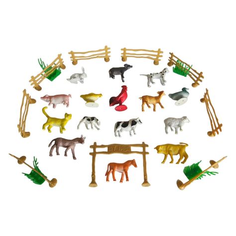 Juguetes Animales Granja 10 Figuras S-2