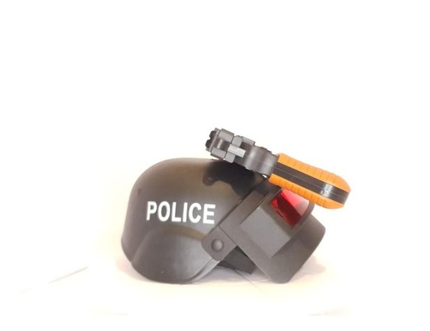 Pistola de Juguete Policial con Casco-3