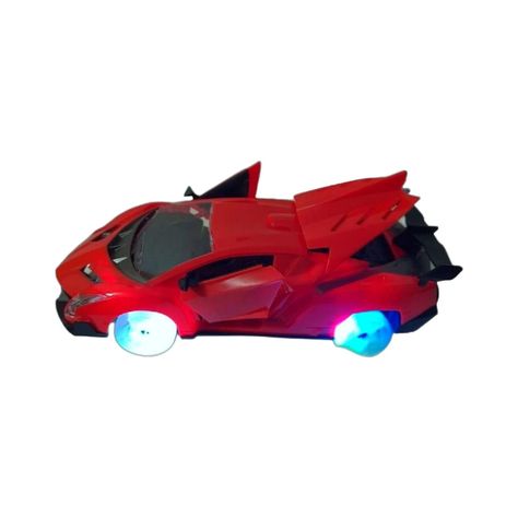 Autos De Juguete Lambo Rojo Luz Y Sonido-0