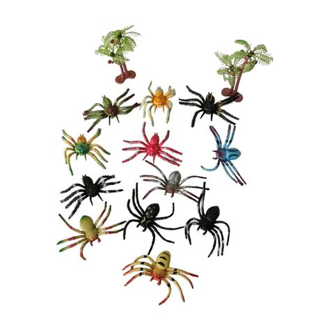 Juguetes Animales Arañas 12 Figuras S-2