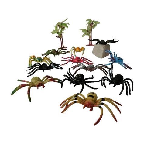 Juguetes Animales Arañas 12 Figuras S-3