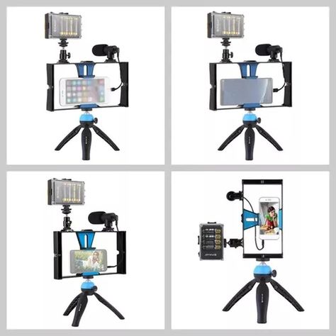 Estabilizador Flash Microfono Tripode Foto Video Smartphone-6