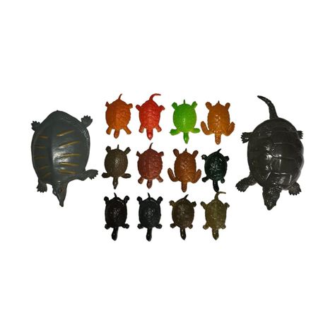 Juguetes De Animales Tortugas 14 Figuras S & M-0