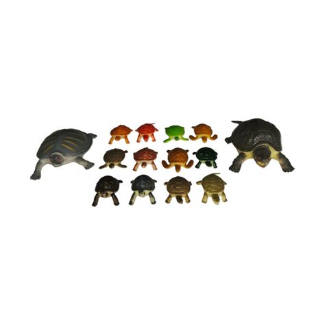 Juguetes De Animales Tortugas 14 Figuras S & M-1