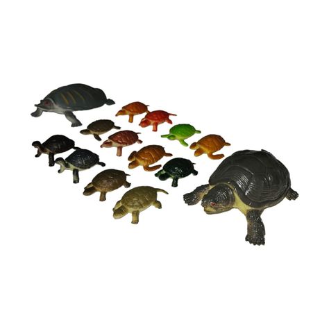 Juguetes De Animales Tortugas 14 Figuras S & M-2