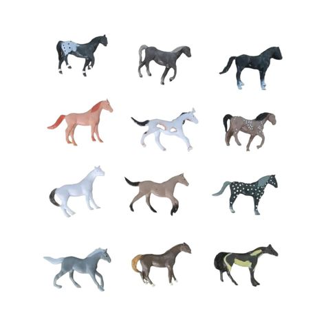 Juguetes De Animales Caballos 12 Figuras-0