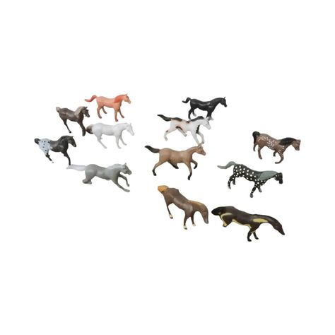 Juguetes De Animales Caballos 12 Figuras-1