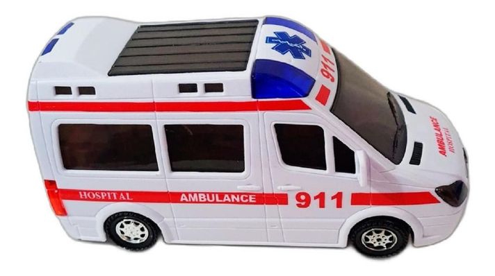 Ambulancia De Juguete Luz Y Sonido M-0