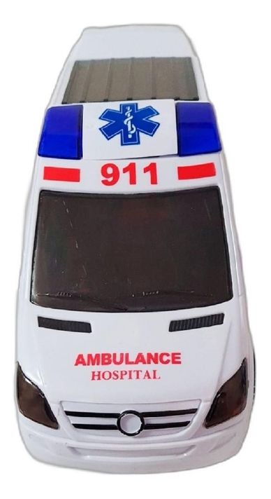 Ambulancia De Juguete Luz Y Sonido M-1