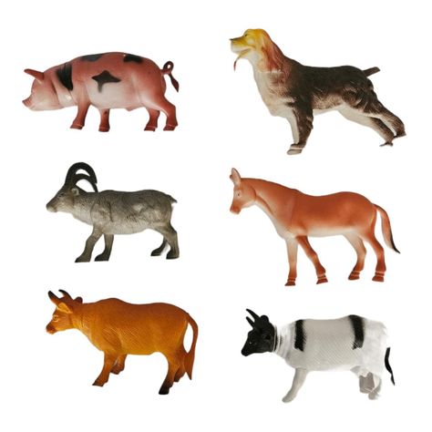 Juguetes Animales Granja 6 Figuras M-0