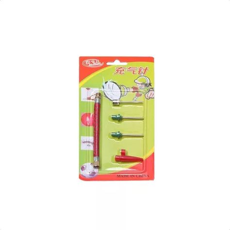 Kit De 5 Piezas Agujas Inflador Balones Llantas Bici Pelotas-2