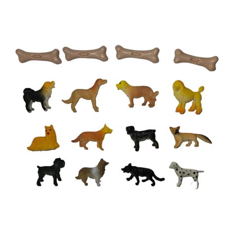 Juguetes De Animales Perros Figuras S-1