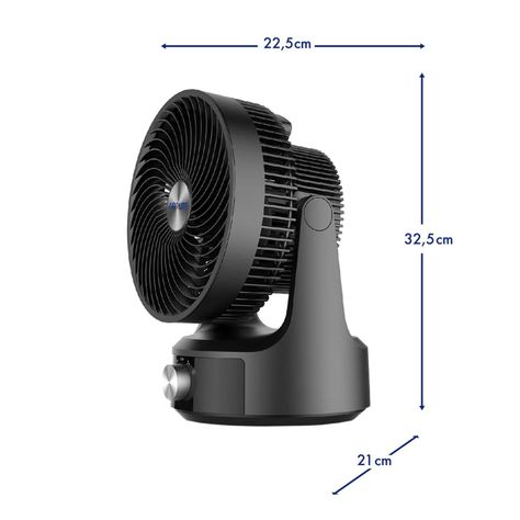 VENTILADOR SOBREMESA TURBO 8" OSCILANTE 360-4