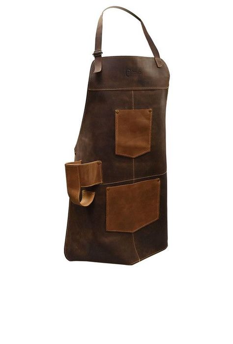 Pechera 100% cuero natural café oscuro  Craftmen-1