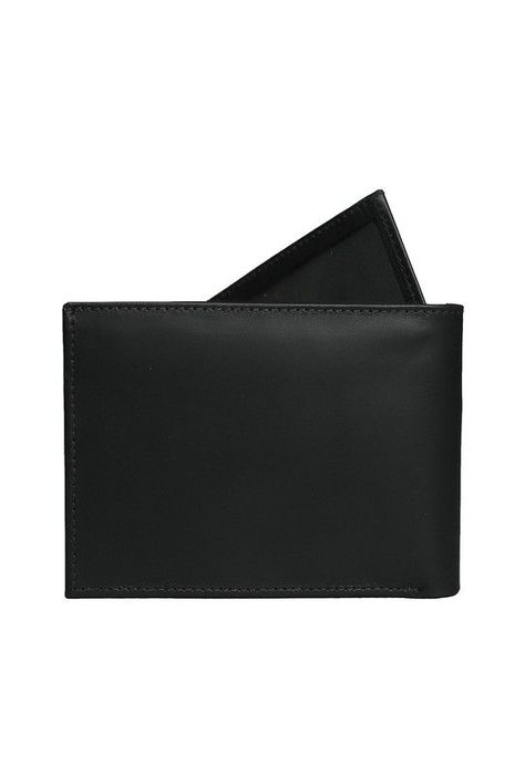 Billetera con tarjetero 100% cuero natural negro Cox Craftmen-1