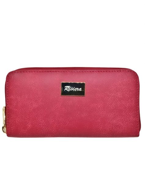 Billetera Mujer  100% Cuero Natural Genuino, Rojo.-0