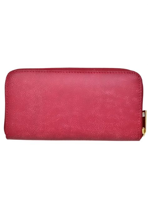 Billetera Mujer  100% Cuero Natural Genuino, Rojo.-1