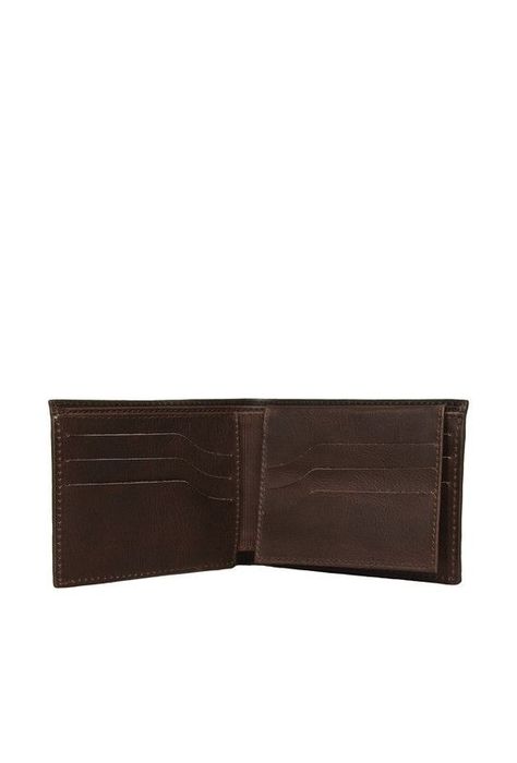 Billetera 100% cuero natural cafe Kingston Craftmen  -2