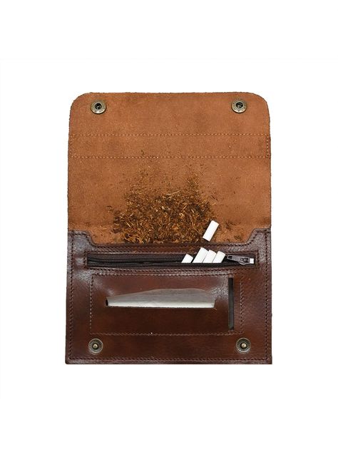 Tabaquera  cuero  Craftmen Hombre Café-2