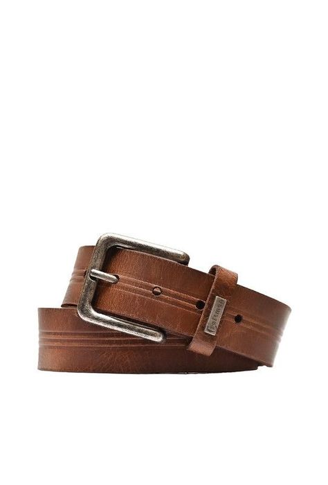 Cinturon Hombre 100% cuero genuino  miel Craftmen-0