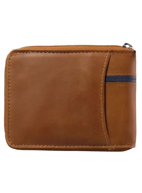 Billetera con Cierre, 100% cuero natural genuino.-1