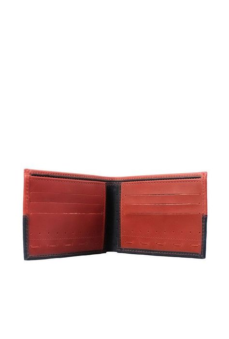 Billetera  100% cuero natural rojo Brigthon Craftmen -2