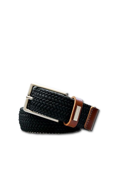 Cinturon Hombre Trenzado negro Craftmen -0