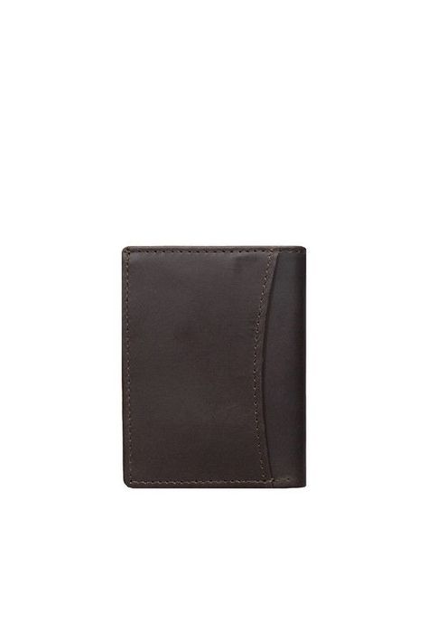 Tarjetero 100% cuero genuino cafe Craftmen -1