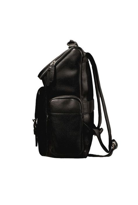 Mochila notebook  brandy 16"  100% cuero natural  negro  Craftmen -2