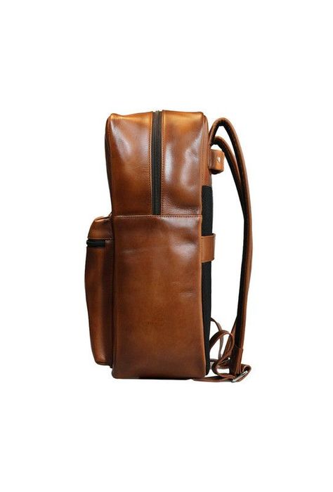 Mochila notebook  brandy 16"  100% cuero natural  Glasgow Craftmen -3