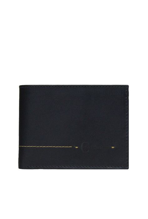 Billetera 100% cuero natural negro Kingston  Craftmen  -0