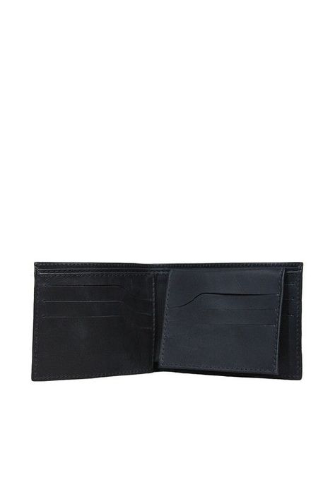 Billetera 100% cuero natural negro Kingston  Craftmen  -2