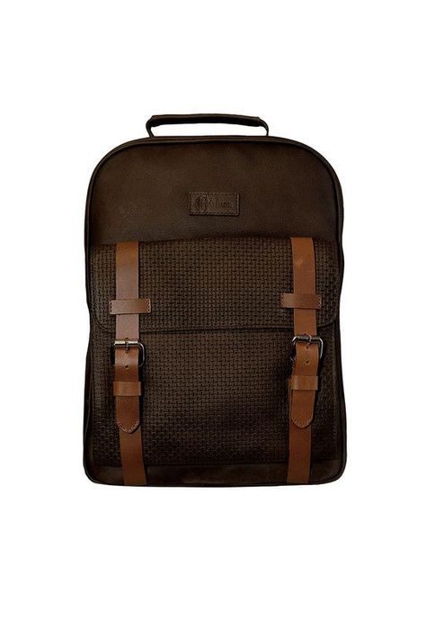 Mochila Notebook 15"  100% cuero natural café  Gerad   Craftmen -1