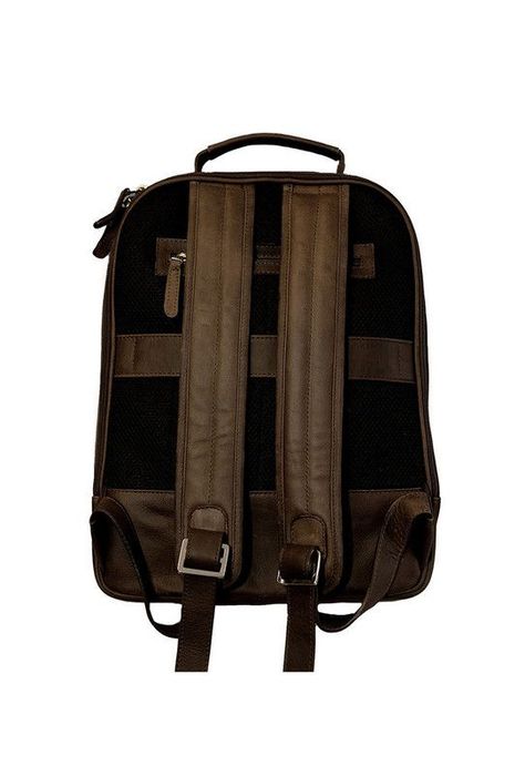 Mochila Notebook 15"  100% cuero natural café  Gerad   Craftmen -2