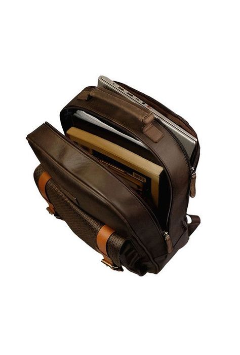 Mochila Notebook 15"  100% cuero natural café  Gerad   Craftmen -4