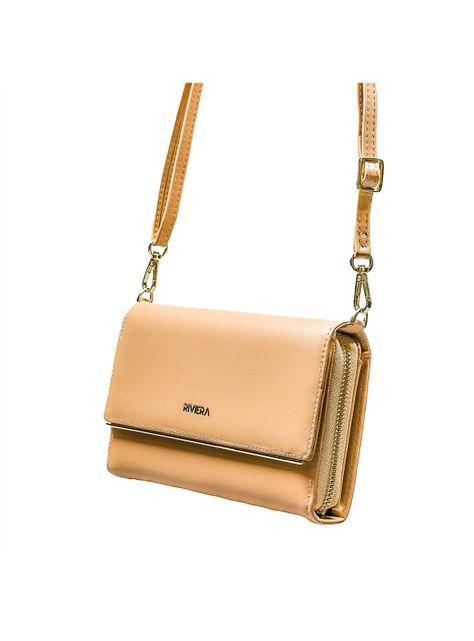 Cartera Clutch Riviera Beige, Ecocuero-3