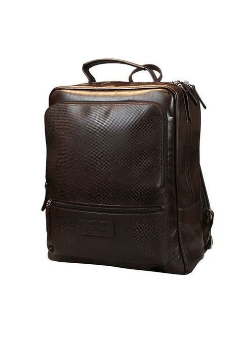 Mochila Notebook 15"  100% cuero natural café  Westminster Craftmen -0